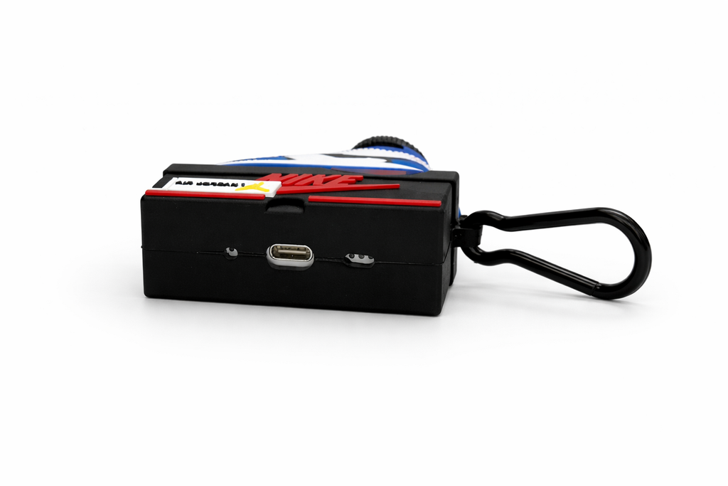 Sneaker-Inspired Wireless Airpods Case with Keychain
