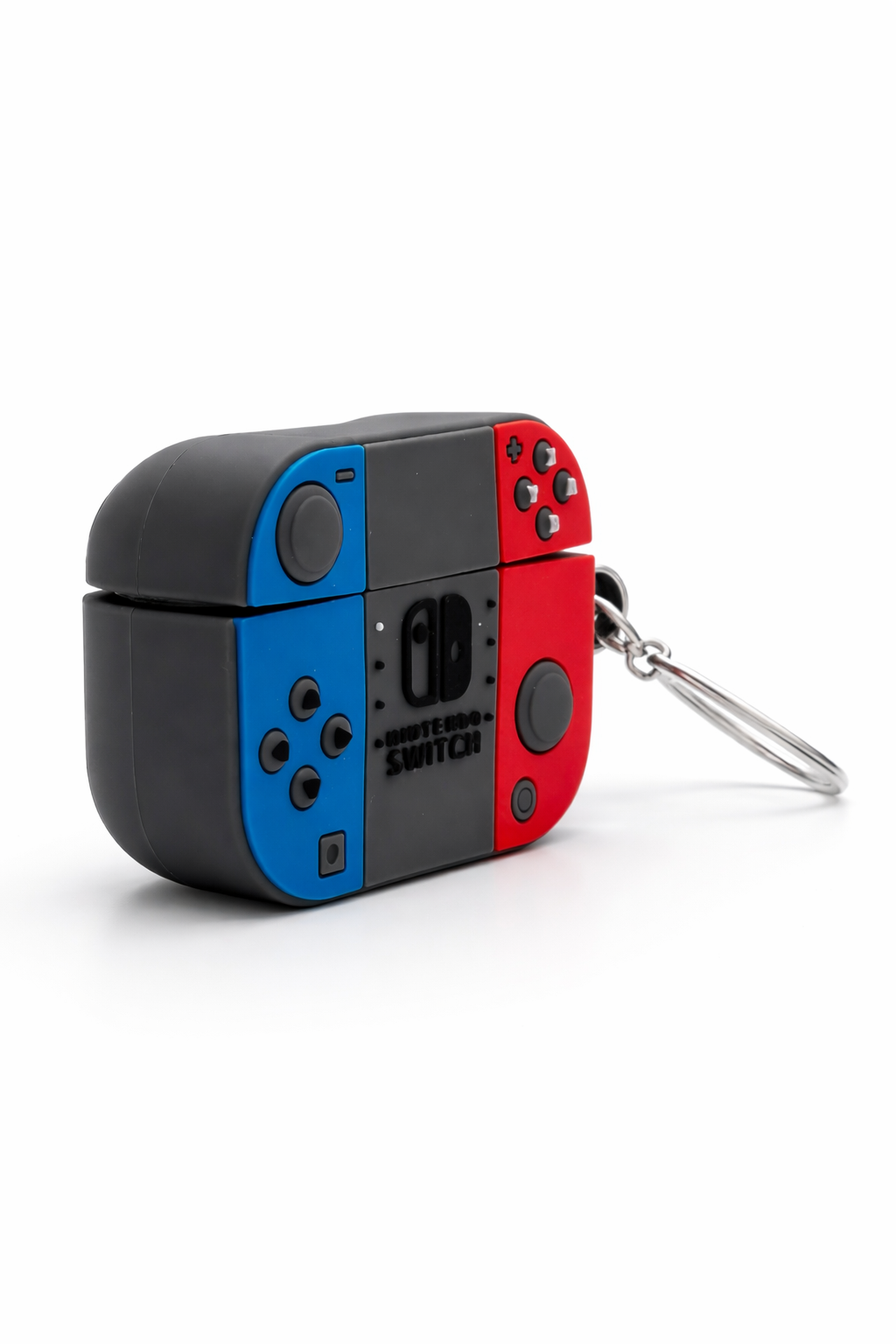 AirPods Case Cover – Nintendo Switch Inspired Silicone Design with Keychain for Gamers