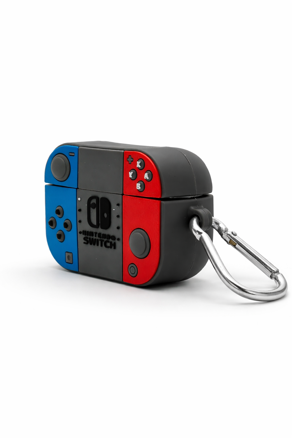 AirPods Case Cover – Nintendo Switch Inspired Silicone Design with Keychain for Gamers