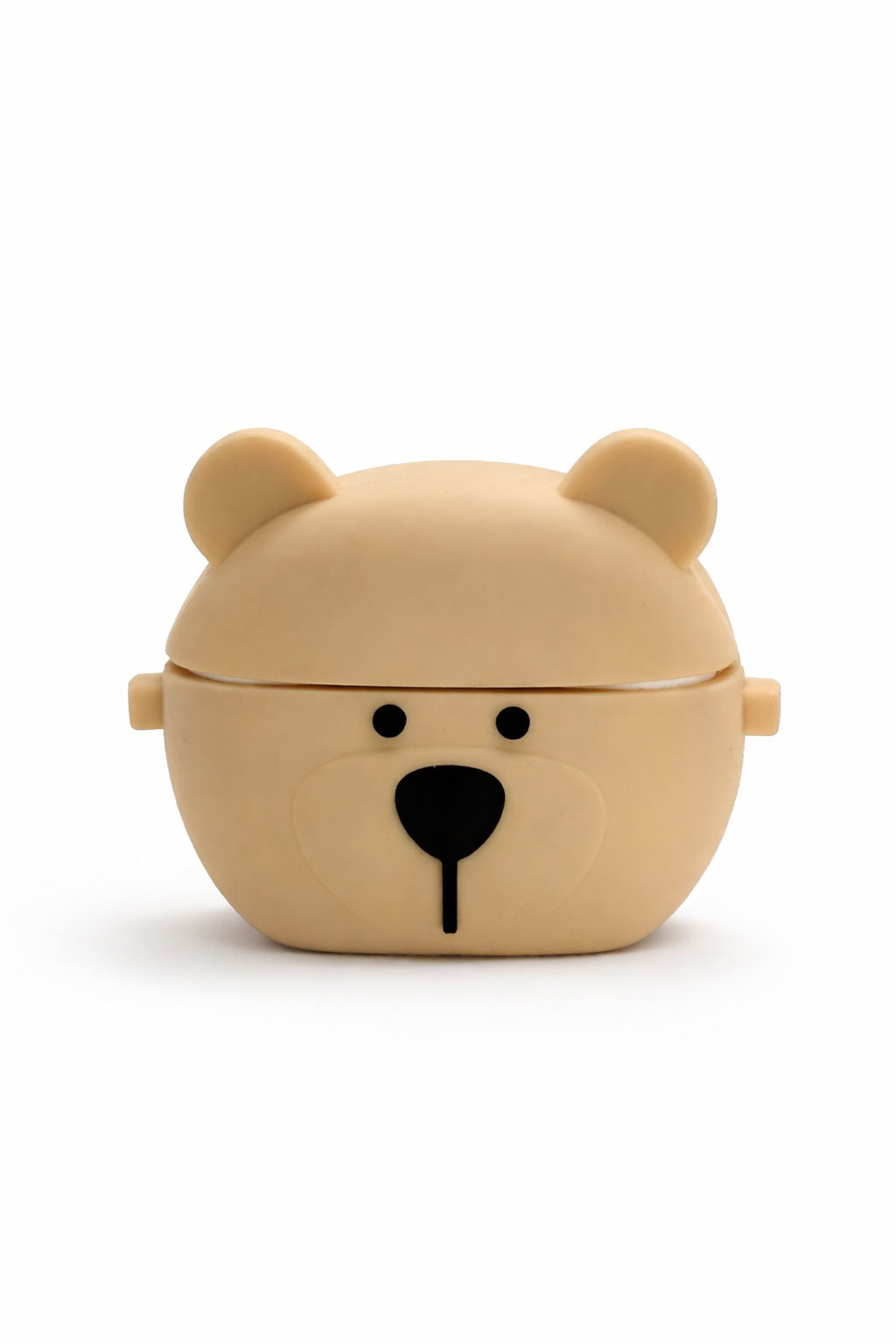 Bear-Shaped AirPods Case – Cute Silicone Cover with Keychain for Easy Carry