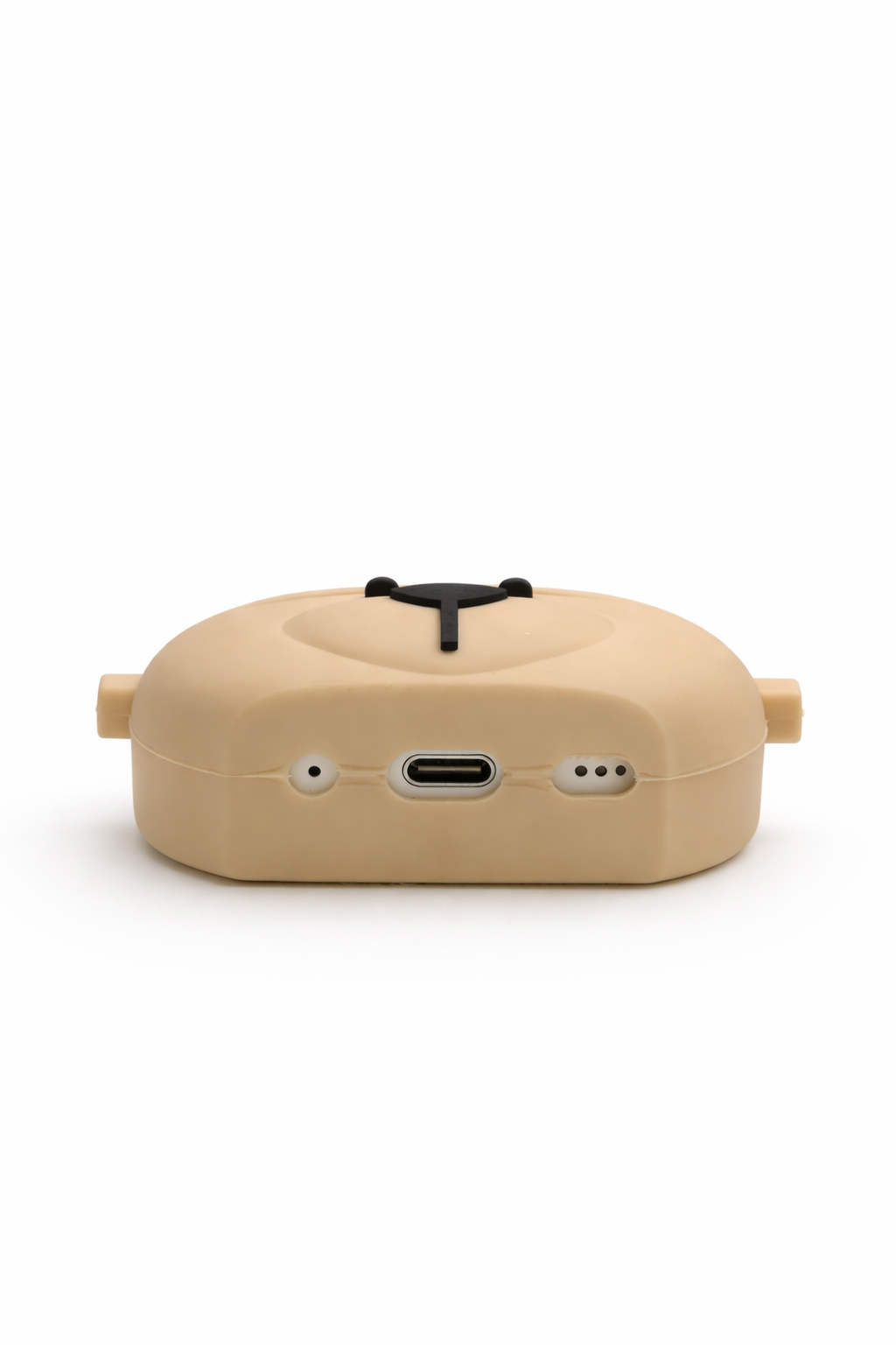 Bear-Shaped AirPods Case – Cute Silicone Cover with Keychain for Easy Carry