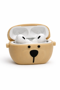 Bear-Shaped AirPods Case – Cute Silicone Cover with Keychain for Easy Carry