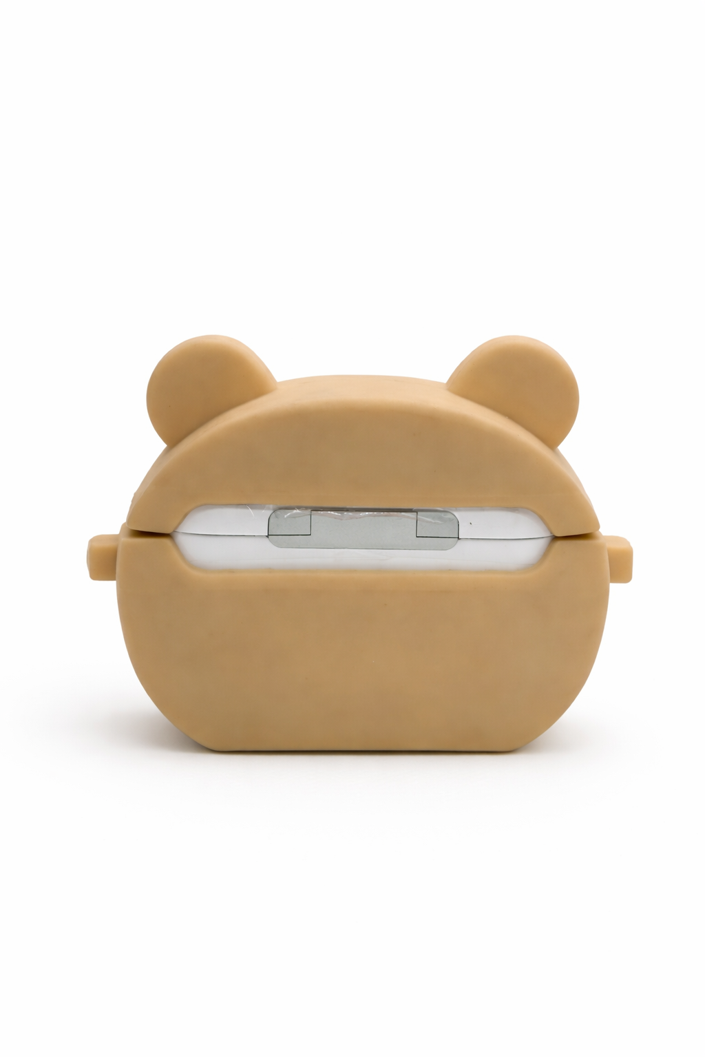 Bear-Shaped AirPods Case – Cute Silicone Cover with Keychain for Easy Carry