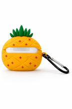 Pineapple-Shaped AirPods Case – Cute Silicone Cover with Keychain