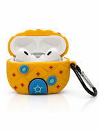 Pineapple-Shaped AirPods Case – Cute Silicone Cover with Keychain