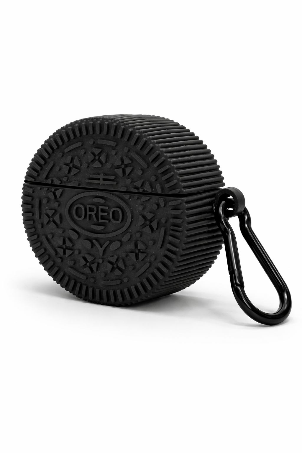 Oreo-Shaped AirPods Case – Cute Silicone Cover with Keychain