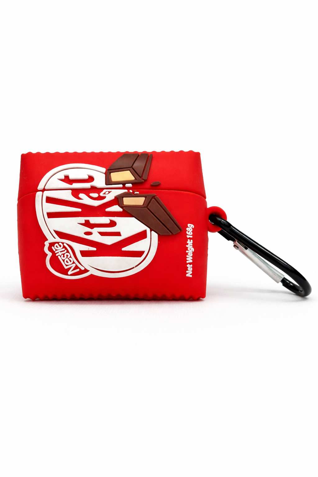 KitKat-Shaped AirPods Case – Silicone Cover with Keychain