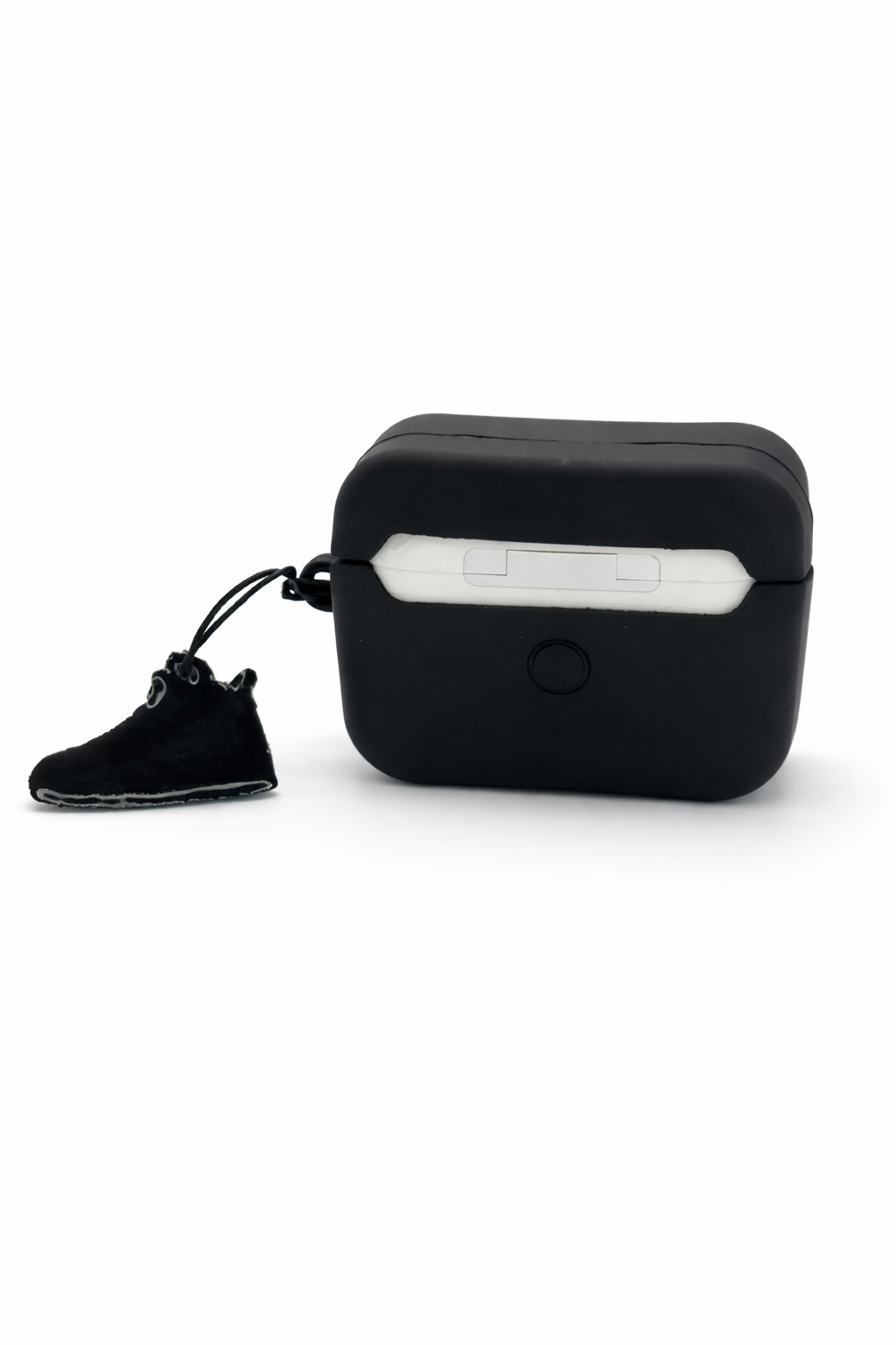 Silicone AirPods Case with Sneaker Charm for Protection and Easy Carry
