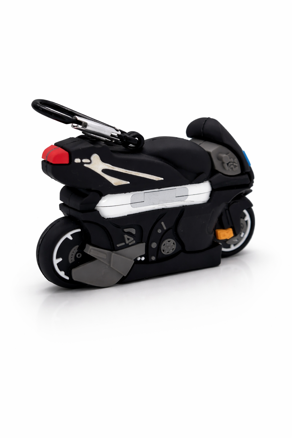 Motorcycle-Shaped Wireless Airpods Case with Keychain