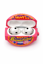 Bubble Gum Tape-Shaped AirPods Case with Keychain, Soft Silicone Design