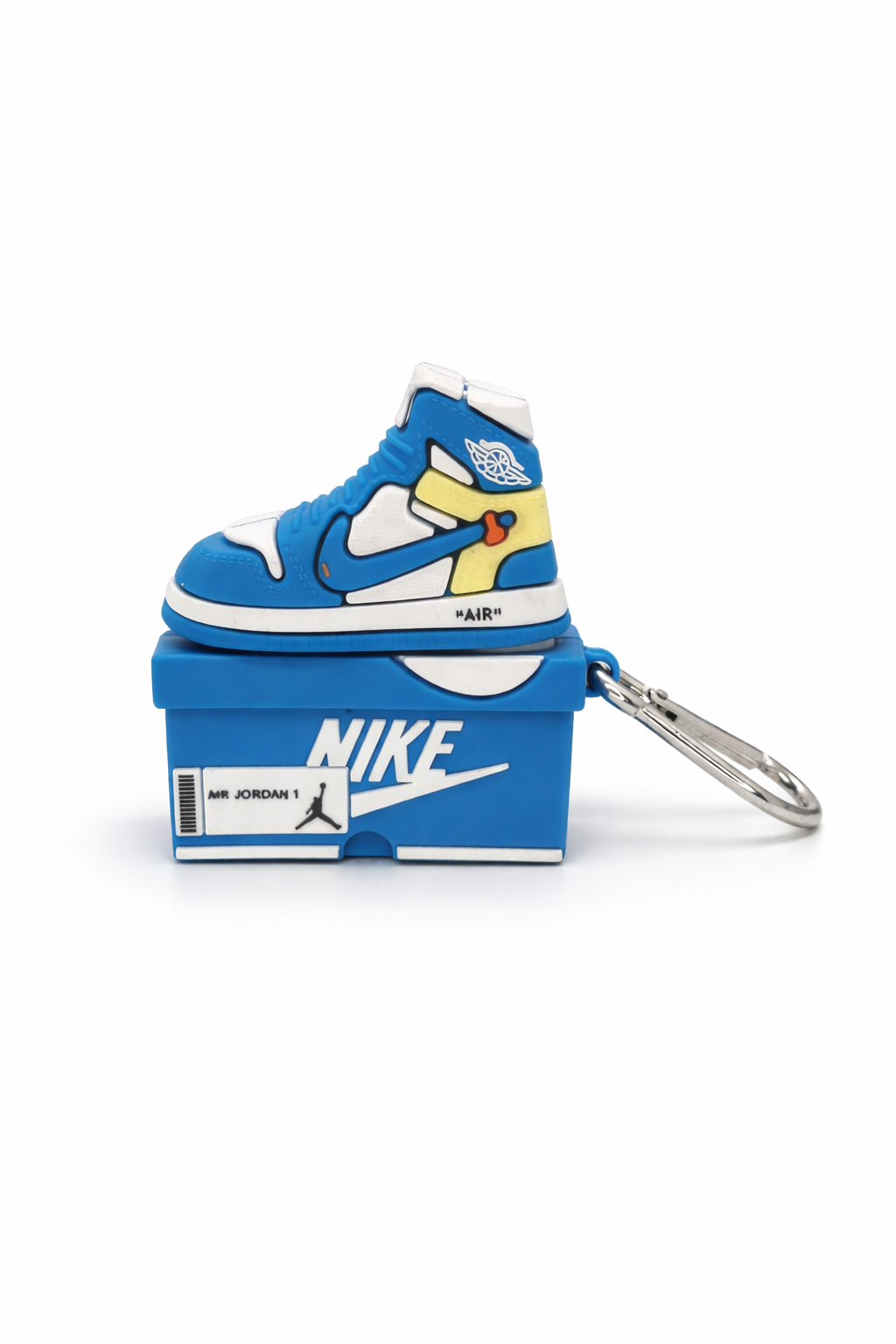 Shoe-Shaped Keychain Case for AirPods with Durable Silicone Design