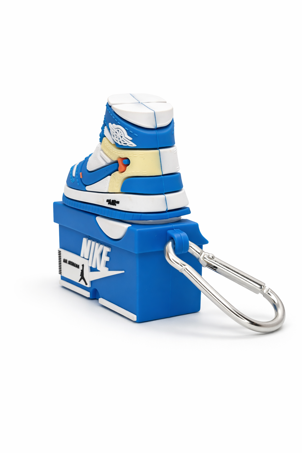 Shoe-Shaped Keychain Case for AirPods with Durable Silicone Design