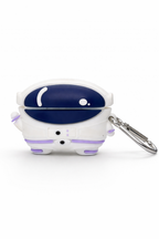 Astronaut Shaped AirPods Case with Keychain, Soft Silicone Design