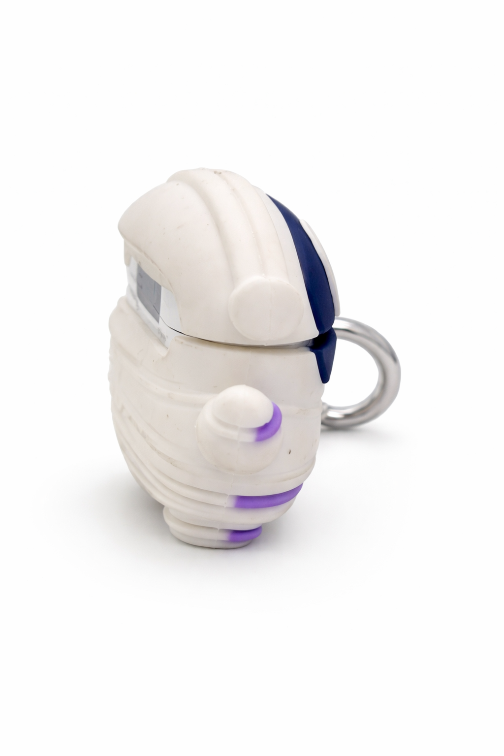 Astronaut Shaped AirPods Case with Keychain, Soft Silicone Design