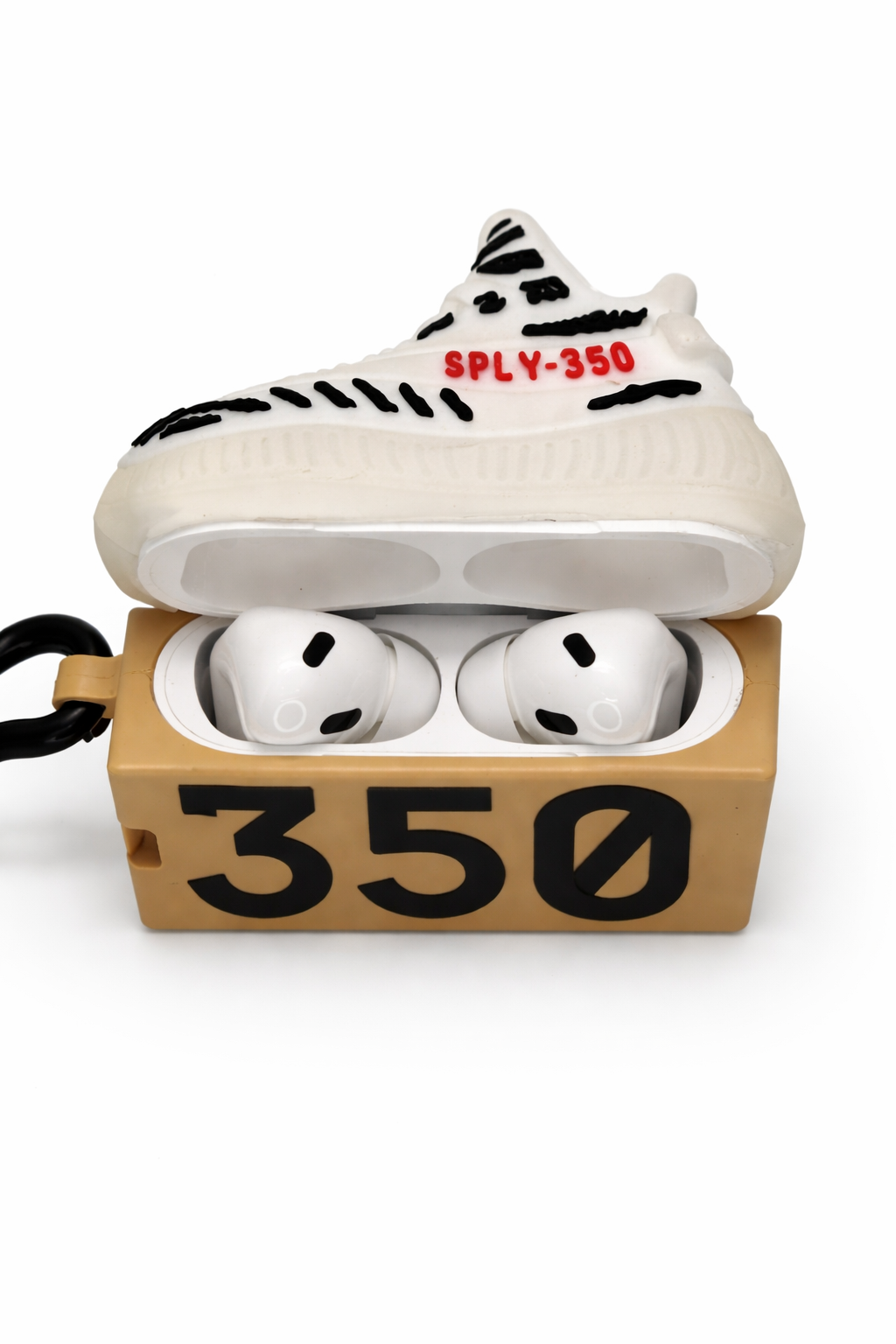 Sneaker Shaped AirPods Case with Keychain, Soft Silicone Protection