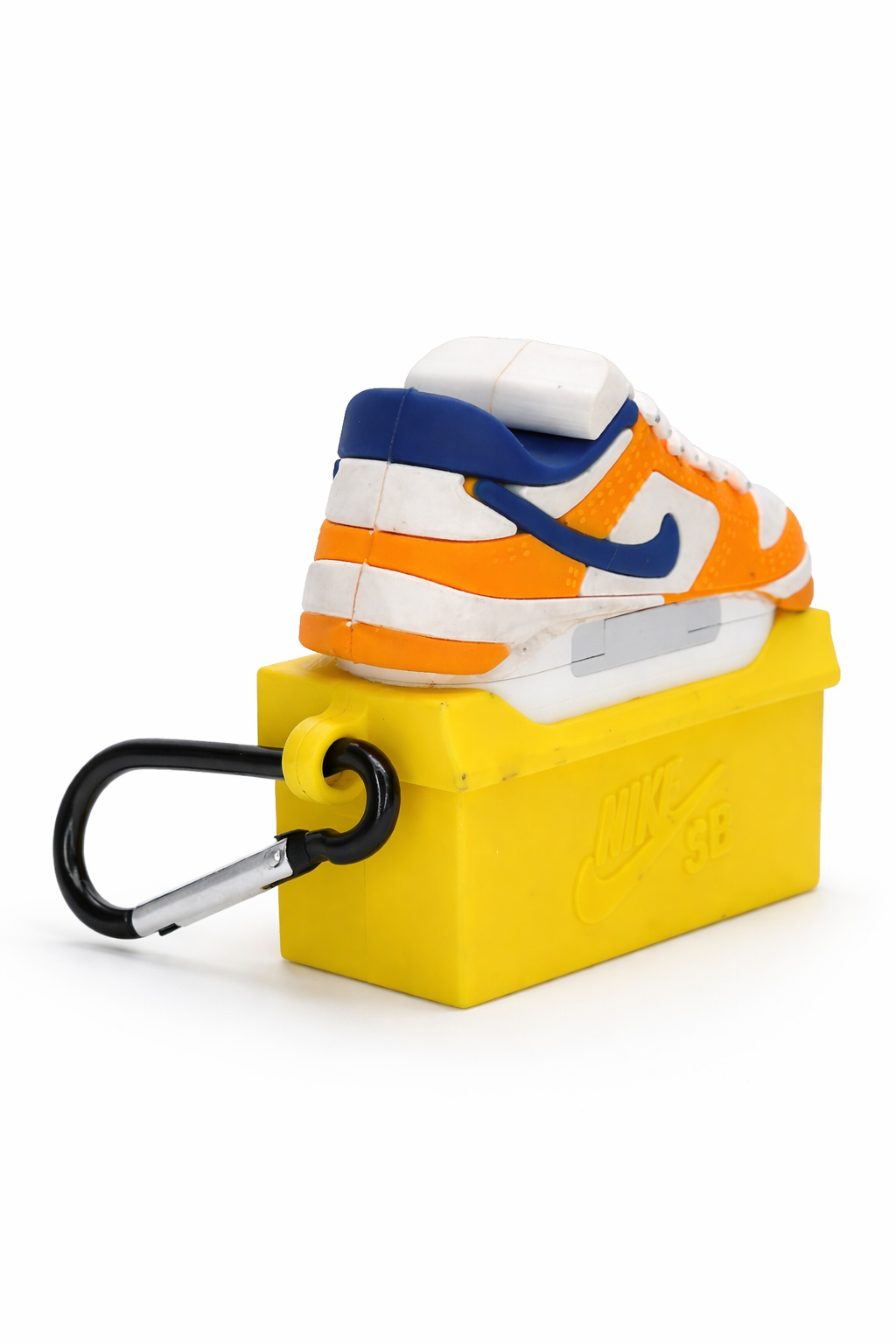 Sneaker Box Shaped AirPods Case with Keychain, Durable Silicone Design