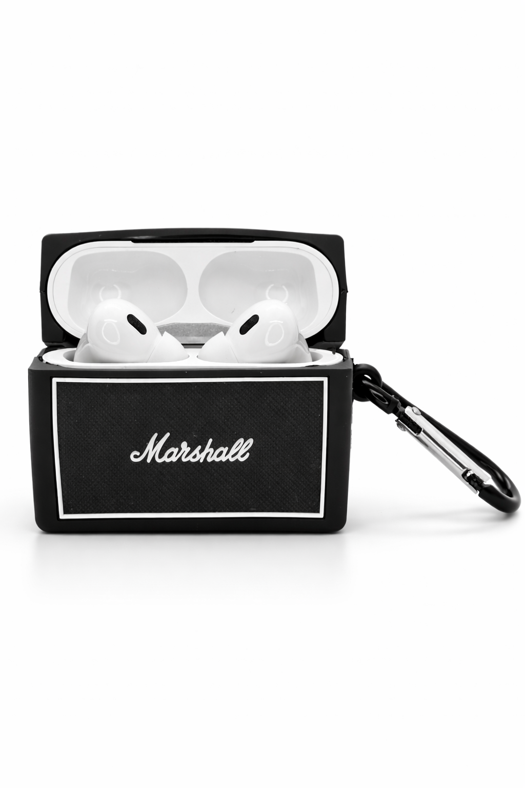 Speaker Shaped AirPods Case with Keychain, Soft Silicone Protection