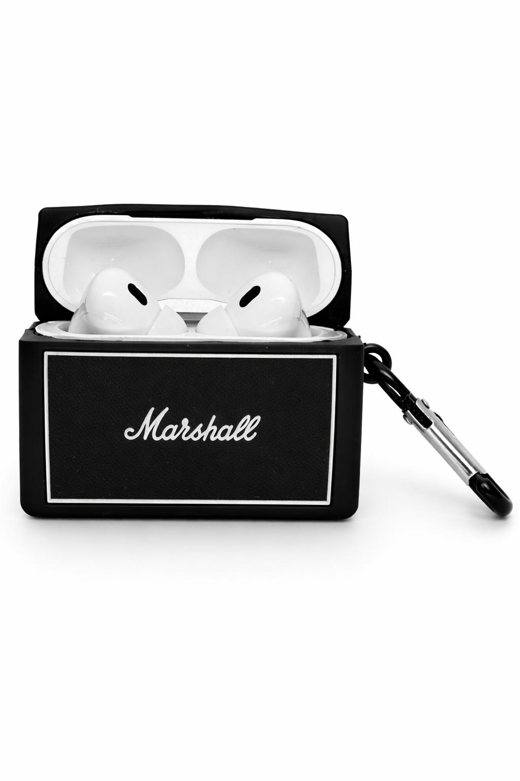 Speaker Shaped AirPods Case with Keychain, Soft Silicone Protection