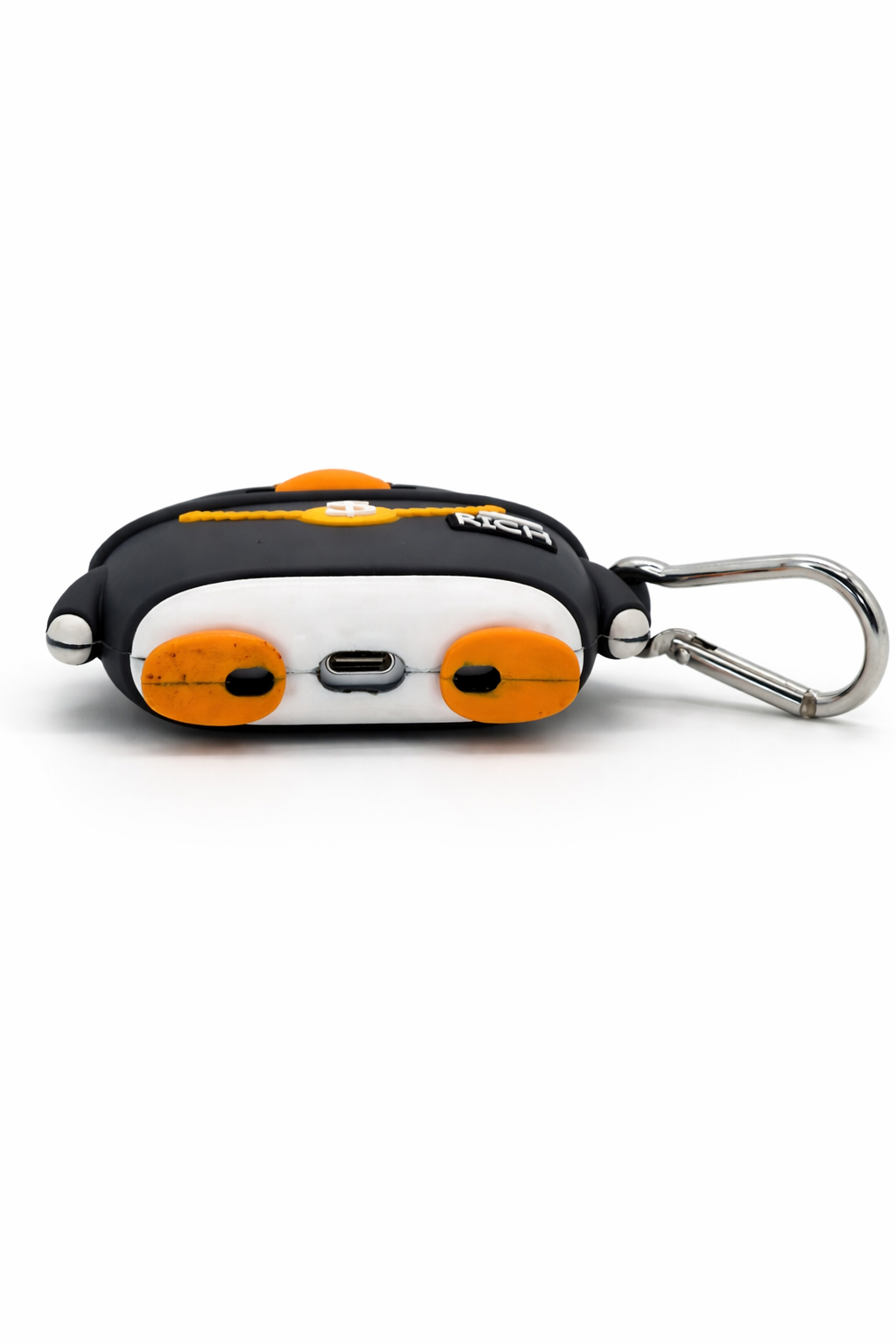 Cartoon Duck-Shaped Wireless Airpods Case with Keychain