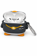 Cartoon Duck-Shaped Wireless Airpods Case with Keychain